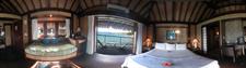 Overwater Bungalow interior, Hotel Le Maitai Polynesia
