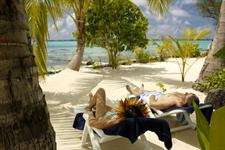 Relaxing on the beach 