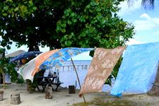 Pareo drying in the breeze 