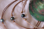 Unique black pearl jewellery